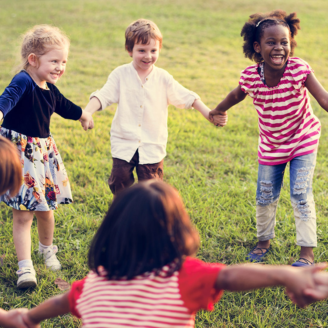 Children playing in circle